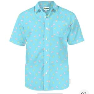 Tipsy Elves PEEPS It's Hoppin' Button Down Easter Shirt